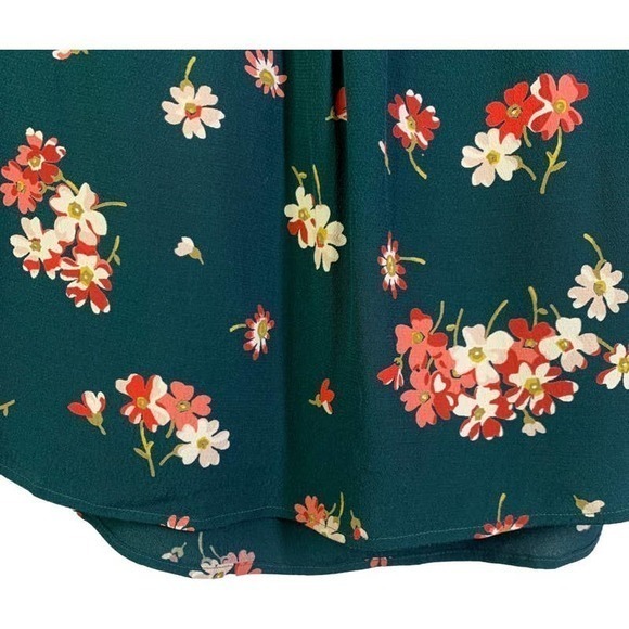 MADEWELL Dark Green Spruce Blooms Rhyme Top Blouse - Picture 5 of 12